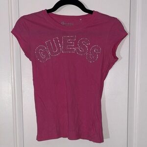 Guess Fuchsia Short Sleeve Tee